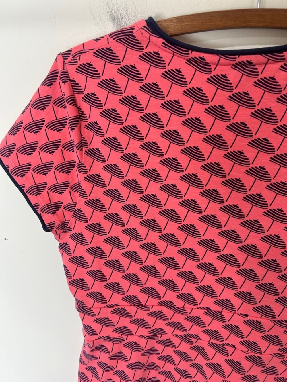 BODEN Umbrella Print Spring Faux Wrap Dress Size 10R - Picture 9 of 12
